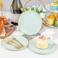 thumbnail image 6 of 200Pcs Clear Plastic Dessert Plates Disposable 6.3" with Plastic Forks 5" - Small Clear Plates-Dessert/Cake/Appetizer Plates for Birthday/Easter Party & Wedding - Serve for 100Guests, 6 of 8