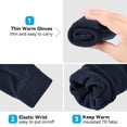 thumbnail image 3 of OZERO Mens & Womens Winter Gloves Polar Fleece Snow Gloves with Elastic Cuff Heather Gray, 3 of 7