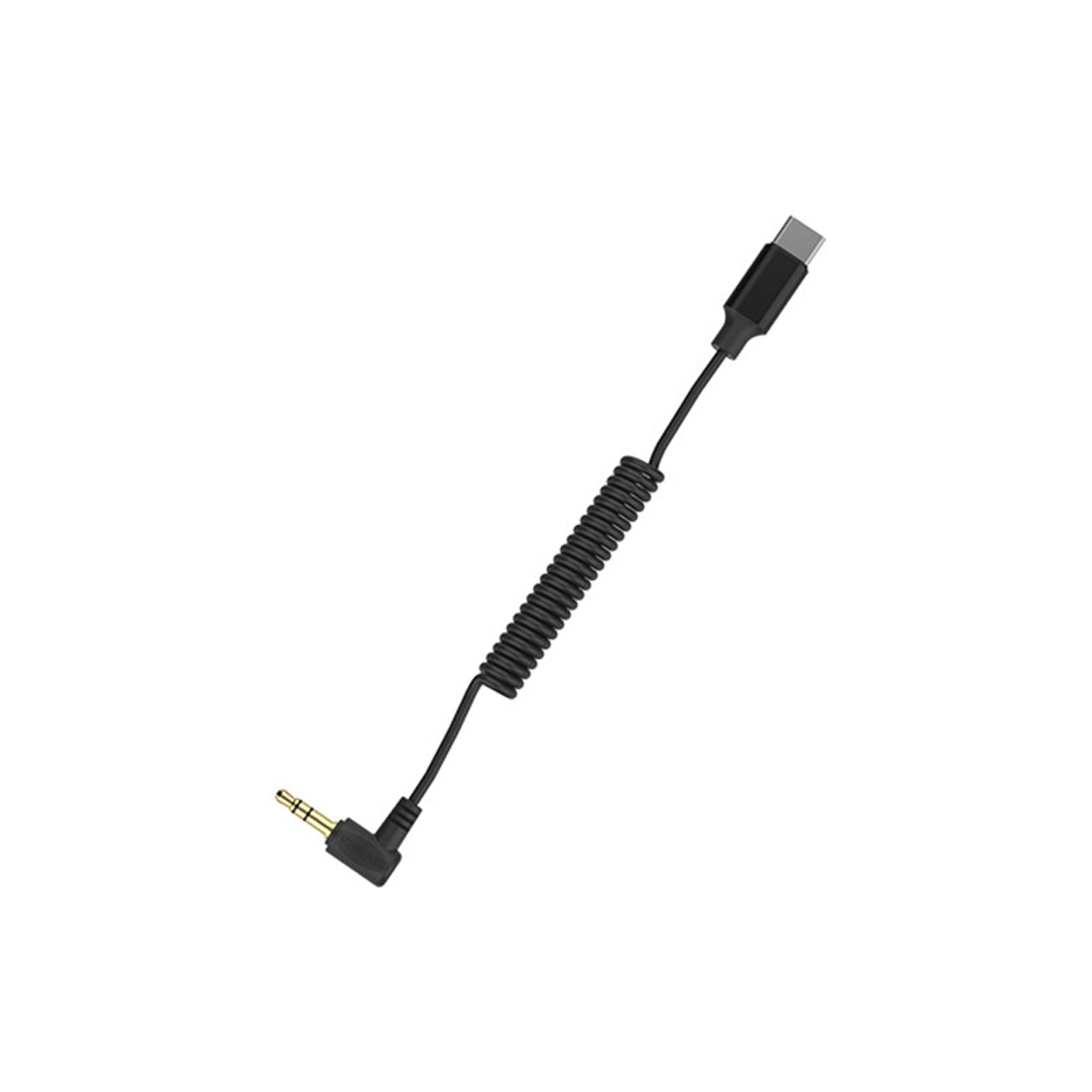 Comica CVM-D-UC II 24" 3.5mm TRS Male to USB-C Coiled Audio Adapter Cable with ADC Chip