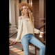 thumbnail image 5 of Blusa de Verano con Escote Cuadrado y Hombros Descubiertos para Mujer, Color Albaricoque XL, 5 of 8