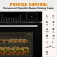 thumbnail image 6 of Babevy 24 Inch Built-in Steam Oven, 3000W Convection with Air Fry, 2.5 Cu.Ft, Touch Control Digital Display for Kitchen Apartment Cabinet, 6 of 13