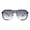 Black (Smoke), variant on PASTL Echo Square Sunglasses Unisex Retro Geometric UV400 Gunmetal Black, Blue