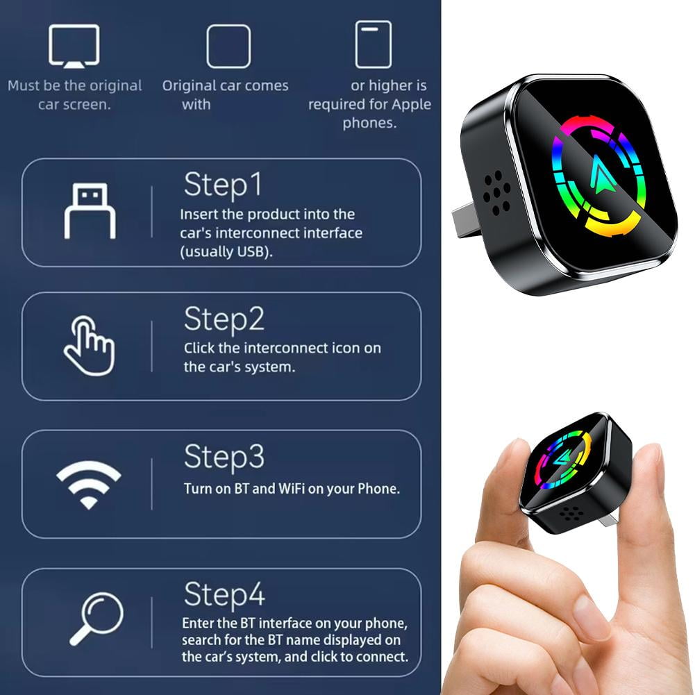 Android Auto Adapter With Voice Function Wear-resistant for ALL Accessories Cars Interior car car car adapter play For for car 2025 car adapter