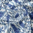 thumbnail image 5 of Ambesonne Paisley Valance Pack of 2, Flowers Ivy Leaves and Dots, 54"X18", Blue and White, 5 of 5