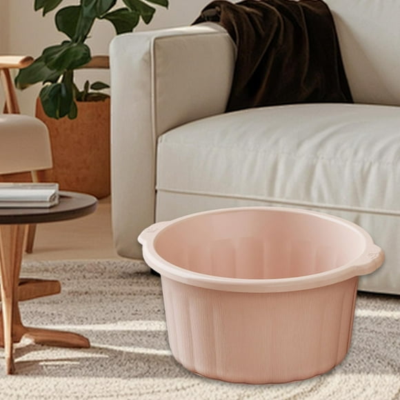 Lavabo para pies, para remojar, masajear, relajarse, para el hogar, resistente, portátil, cubo de spa para el hogar, lavabo de remojo Rosa