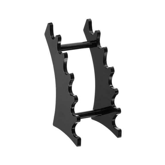 Acrylic Pen Stand,6-Slot Acrylic Pen Display Stand,Multi-Purpose Organizer for Fountain Pens, Eyebrow Brushes & Makeup Tools,Sleek Desktop Holder for Office Salon