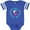 Football Blue and White, variant on Inktastic Daddys First Mate (girl) Girls Baby Bodysuit