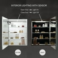 thumbnail image 4 of Blossom 20" LED Bathroom Medicine Cabinet Right Hinge| Aluminum Frame | Defogger| Smart Memory, 4 of 6