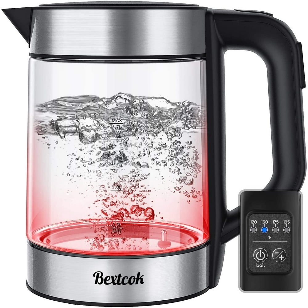 Electric Kettle, Glass Tea Kettle & Water Boiler Variable Temperature