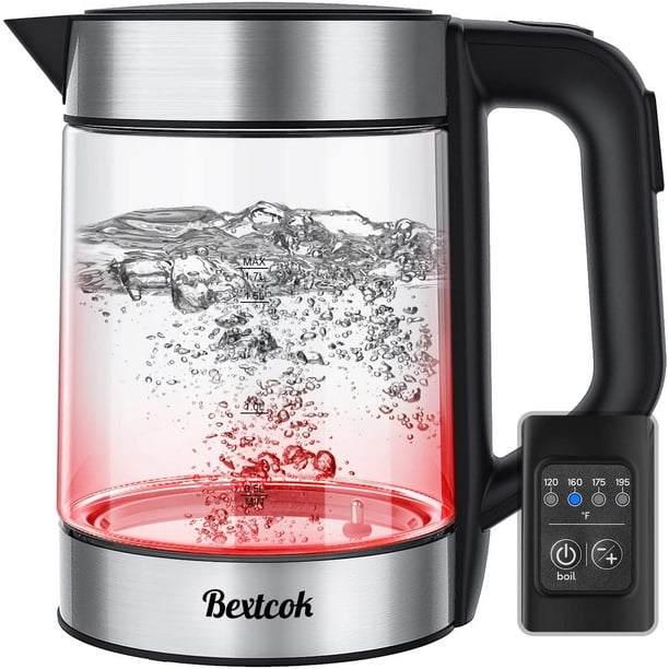 Electric Kettle, Glass Tea Kettle & Water Boiler Variable Temperature
