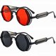 thumbnail image 2 of Typpkmm Retro Classic Steampunk Sunglasses Uv400 Round Frame Design Colored Lenses Glasses Eyewear Gothic Men Women Sunglasses Steampunk, 2 of 7