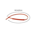 thumbnail image 4 of RuiJiao Heavy Duty Orange Nylon Anti-Slip Cable Ties for Car Tires (10/20/30/40pc), Universal Fit SUV and Off-Road Vehicles 145-295mm Tire Width, Snow and Mud Traction, 4 of 9