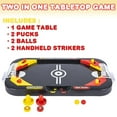 thumbnail image 2 of Gamie 2 in 1 Sports Tabletop Game for Kids, Soccer and Hockey Table Game for Indoor Fun, Includes Pucks, Balls, and Strikers, Fits on Table or Floor for Hours of Action-Packed Play, 2 of 7