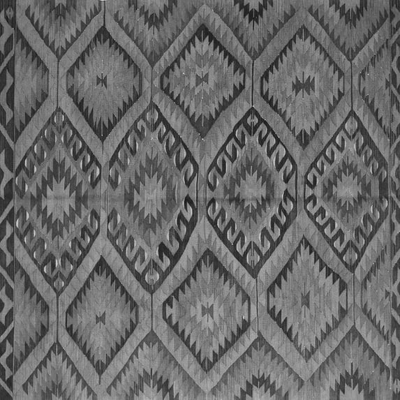 Ahgly Company Indoor Square Southwestern Gray Country Area Rugs, 5' Square