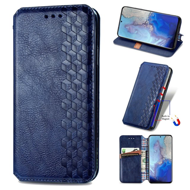 Case for Samsung Galaxy S20 Plus Flip Cover Wallet Flip Cover Magnetic Protective - Blue