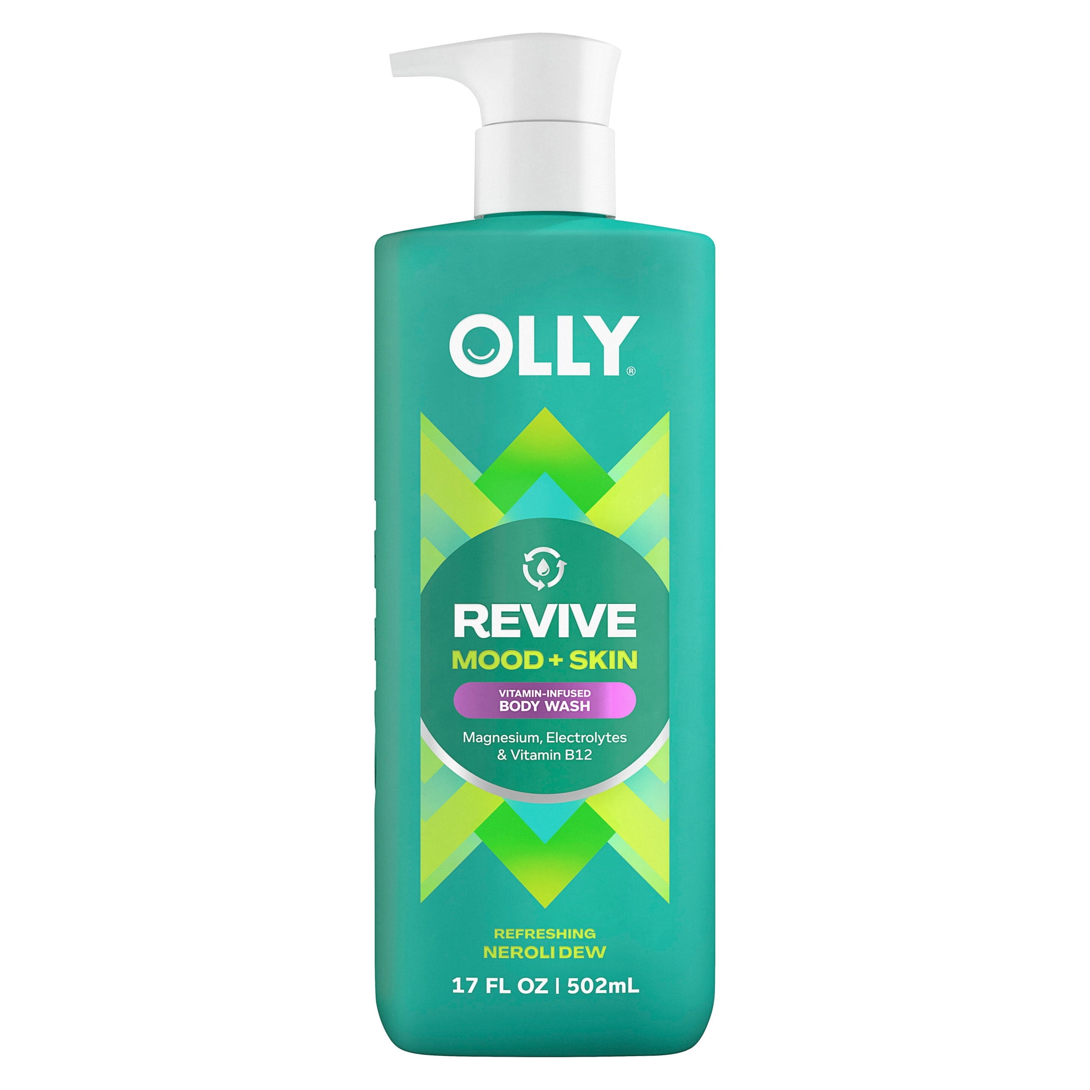 (4 pack) Olly Body Wash Revive with Magnesium ,17 fl oz