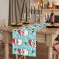 thumbnail image 2 of Table Runners 36 Inches Long Dress Scarves, Merry Christmas Farmhouse Kitchen/Dining Table Runner, Short Coffee Tablerunners, Santa Claus Xmas Winter Leaves Snowflake Blue 13x36 Inch, 2 of 9