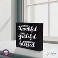 thumbnail image 5 of LifeSong Milestones 6x6 Modern Inspirational Shadow Box for Home Decorations - Forever Thankful (Black), 5 of 10