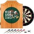 thumbnail image 2 of Trademark Global University of Miami Sebastian Wood Dart Cabinet Set Smoke (MIA7000-SMOKE), 2 of 2