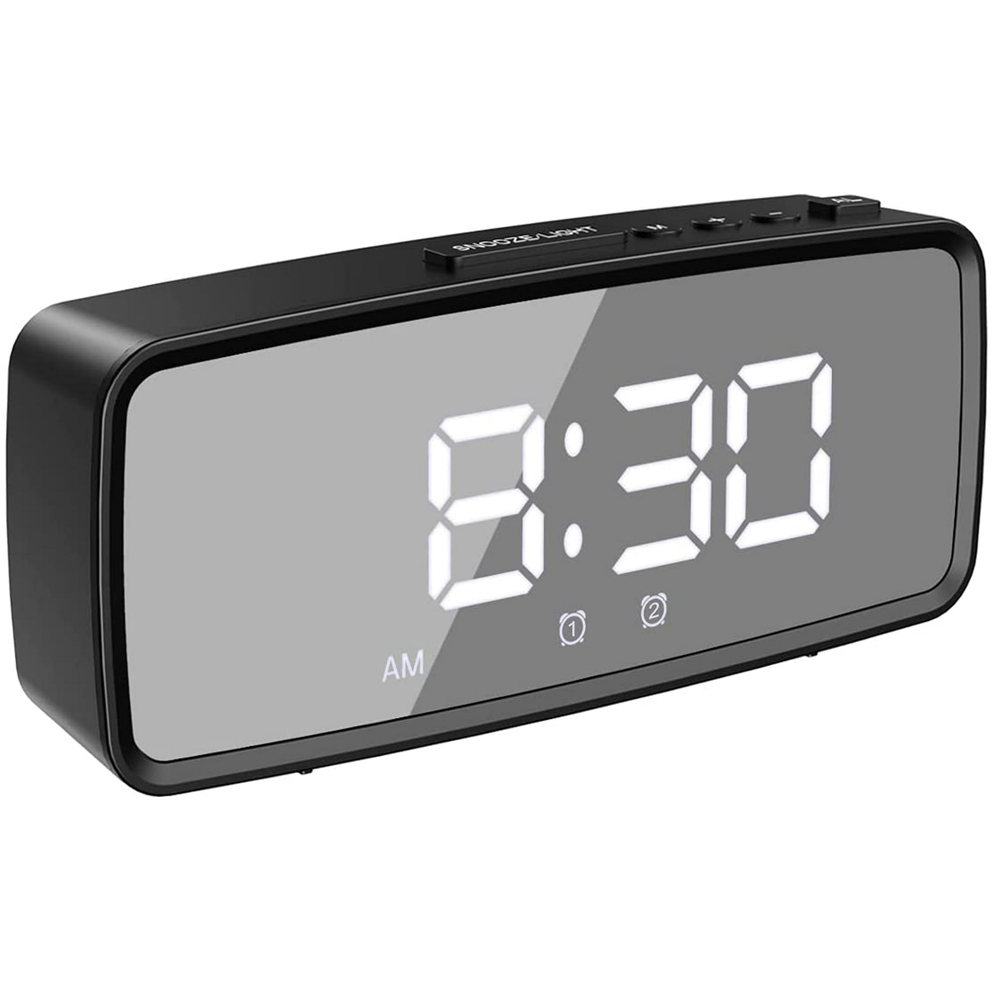 Mua Digital Alarm Clock, Large LED EasyRead Night Light Dimmer Display
