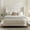 Ivory + Fabric+Metal + Foam+ King, variant on Peyton Upholstered King Bed / 54" High Headboard / Traditional Hand Buttoned Tufting / Nailhead Trim Wingback / No Box Spring Needed / Easy Assembly / Ivory Velvet