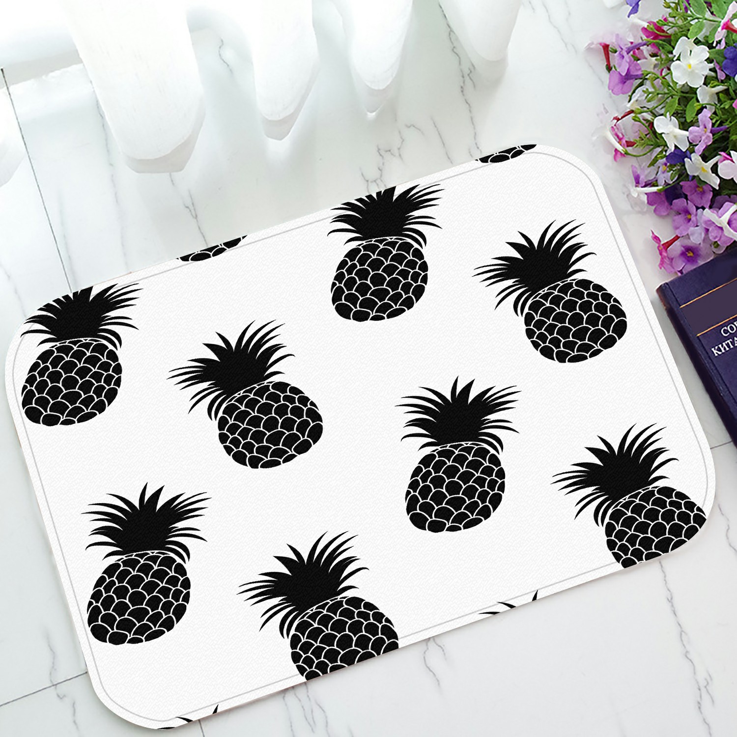 ABPHQTO Pineapple Pineapple Doormat Entrance Rug Area Rug Floor Mat