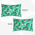 thumbnail image 2 of Bedroom Outdoor Decorations Rectangle Two Sides Printed Sunglass Skull Pineapple Palm Leaf Teal Sofa Throw Pillow Case Cushion Cove, 2 of 6