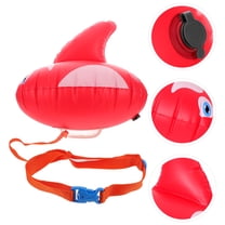 OUNONA Durable PVC Red Swimming Buoy for Adults Portable Safety Float for Open Water and Fishing