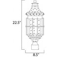 thumbnail image 3 of Maxim Nantucket Three Light 22-Inch Outdoor Post Light - Country Forge - 30080CDCF, 3 of 5