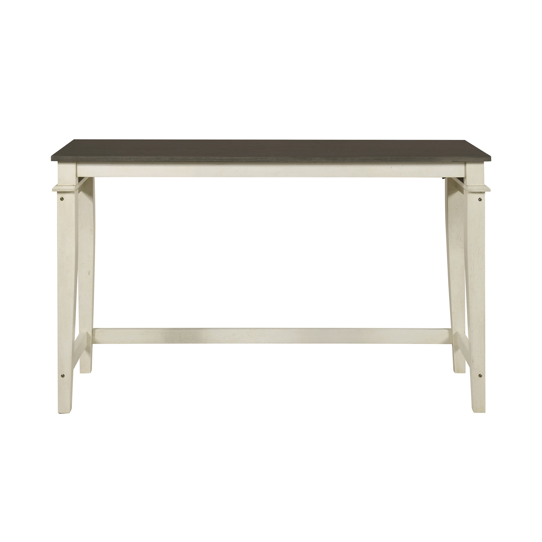OakvillePark Orlina 4-Piece Pack Counter Height Set, 1 Counter Height Table with 3 Stools, 2-Tone Finish (Walnut/Buttermilk)