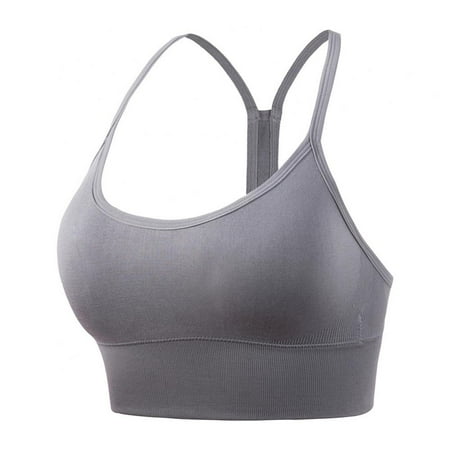 

Seamless Sports Bras for Women Padded Y Racer Back Cropped Bras for Yoga Workout Fitness Low Impact
