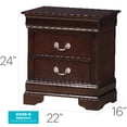 thumbnail image 3 of Glory Furniture Louis Phillipe G3125-N Nightstand , Cappuccino, 3 of 3