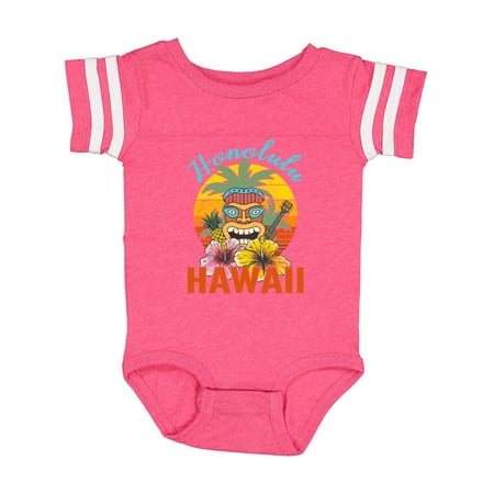 

Inktastic Honolulu Hawaii Funny Tiki Gift Baby Boy or Baby Girl Bodysuit