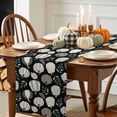thumbnail image 3 of Dots Pumpkin Table Runner, Autumn Thanksgiving Kitchen Dining Table Decoration for Home Party Decor 13x60 Inches, 3 of 9