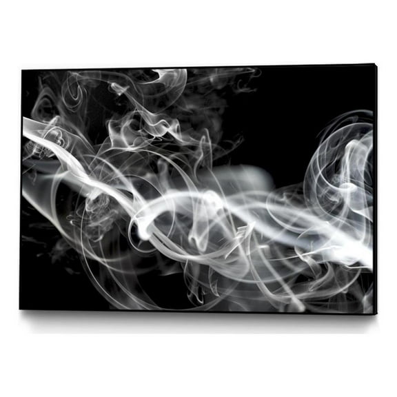 Giant Art Canvas  36x24 Smoke Framed in White