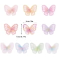 thumbnail image 2 of 10 Uds. De adornos de encaje de mariposa, apliques de mariposa de encaje, parches para coser y planchar, mariposas coloridas para manualidades, ropa, vestido, sombrero, 2 of 5