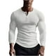 thumbnail image 2 of pstuiky camisetas de manga larga para hombre, Suéter tipo jersey con cuello alto, elástico, color liso, manga larga, cuello redondo, blusas y camisas Tops de hombre l, 2 of 6
