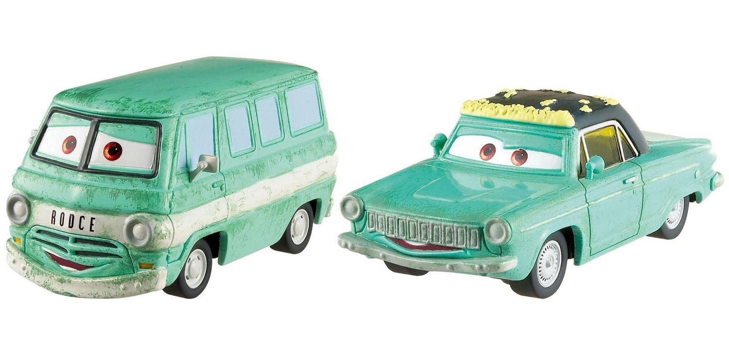 Disney and Pixar Cars Chick Hicks & Crew Chief Chick 2-pack 1:55 scale die-cast Toy Racers Character Vehicles Collectible Gift Set Kids 3 and Up