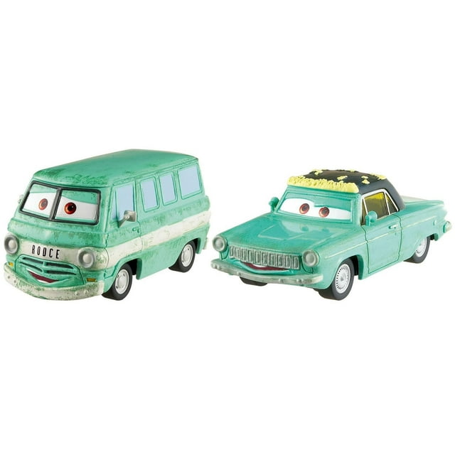 Disney and Pixar Cars Chick Hicks & Crew Chief Chick 2-pack 1:55 scale die-cast Toy Racers Character Vehicles Collectible Gift Set Kids 3 and Up