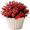 Bright Red, variant on HIKVEX Artificial Four Leaf for Clover Fake Plants for Home Office Desk Decor Bright Red