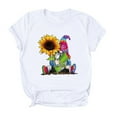 thumbnail image 3 of Pompotops T-Shirt à Manches Courtes Imprimé Tournesol pour Femmes, 3 of 5