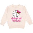 thumbnail image 2 of Inktastic Volleyball Butterfly Princess Toddler Sweatshirt, 2 of 4