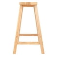 Winsome Wood Satori Saddle Seat Counter Stool, Natural Finish