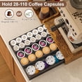 thumbnail image 5 of Coffee Station Organizer with K Cup Holder, 28 Pod Capacity,3-Tier Syrup Rack with Coffee Pod Holder Drawer, Coffee Bar organizer Countertop for Accessories,Rustic Brown, 5 of 7