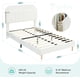 thumbnail image 3 of Qinaqin Upholstered Twin Cama Frames con a Bookcase cm de Alturaeadboard Velvet Platform Resistente Steel Support Legs Easy Assembly y Noise Free Profundidadsign en Beige, 3 of 7