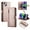 Pink, variant on GANGXUN flip leather case for iPhone 14 Plus- Long and short straps,wallet design