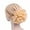 Khaki, variant on Women Exaggerated Flower Decor Turban Hat Solid Color Elastic Bonnet Beanie Hat Soft Breathable Pullover Hat Streetwear