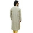 thumbnail image 4 of Atasi Ethnic Men's Long Kurta White Bollywood Designer Shirt Wear-X-Large, 4 of 7