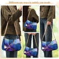 thumbnail image 5 of Abstract Flower Floral Marble Womens Chain Shoulder Bag Tote Handbag Clutch Hobo Purse with Zipper for Travel Casual, 5 of 7