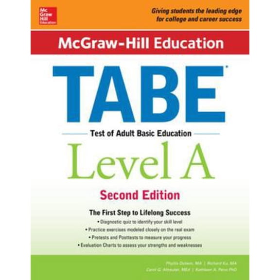 Pre-Owned McGraw-Hill Education Tabe Level A, Second Edition (Paperback) 1259587797 9781259587795